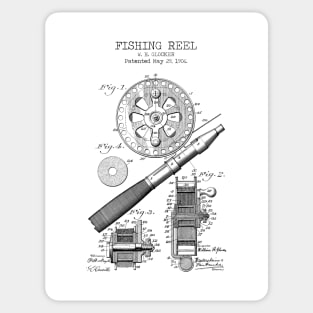 FISHING REEL patent Sticker